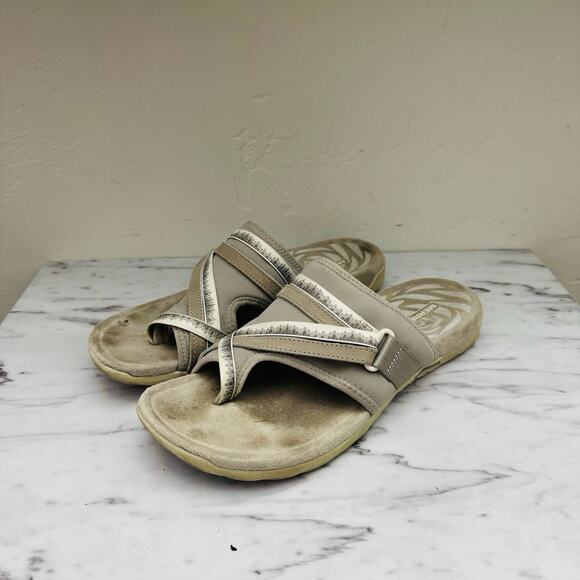 Merrell Terran 3 Cush Tan Leather Sandals Women’s Size 9 - Picture 9 of 11